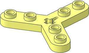 Technic Rotor  3 Blade with  6 Studs