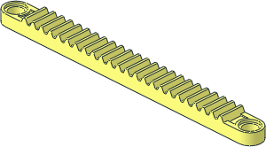 Technic Gear Rack  1 x 12 with Holes