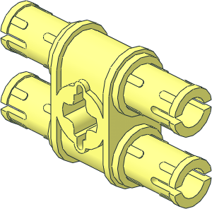 Technic Pin  3L Double with Axlehole