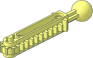 Technic Gear Rack Double with Ball Joint