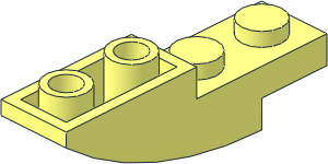Slope Brick Curved  4 x  1 Inverted