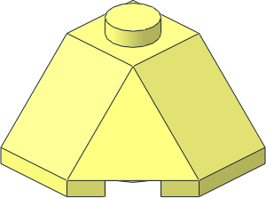 Slope Brick 45  2 x  2 Double Convex with 45 Corner
