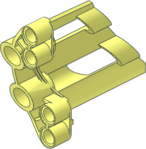 Technic Panel Fairing #1 with White "v8" on Red Background Sticker