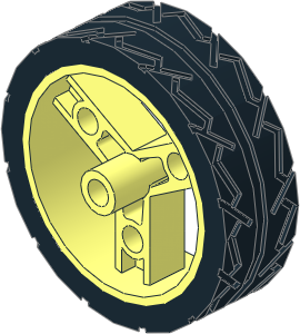 Wheel 41mm Znap with Black Tyre