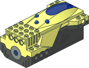 Electric Technic Micro-Scout Dark-Grey Bottom Trans-Blue Lens