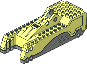 Electric Technic Motor 4.5V  6 x 17 x  5 with Light Grey Base Type 2