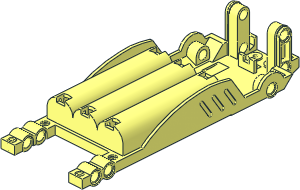 Electric Technic Motor 4.5V  6 x 17 x  5 Base Type 2