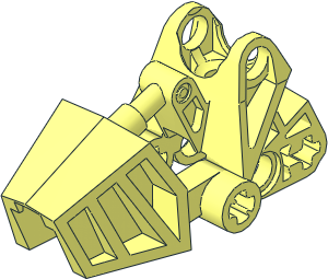 Constraction Foot  3 x  6 x  2.333 with Rounded Ball Socket
