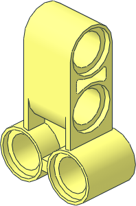 Technic Cross Block 2 x 3 (Pin/Pin/Twin Pin)