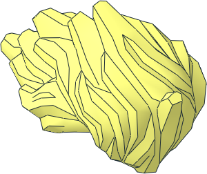 Minifig Hair Wavy Windblown to One Side