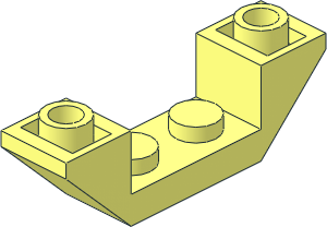 Slope Brick 45  4 x  1 Double Inverted with Open Centre