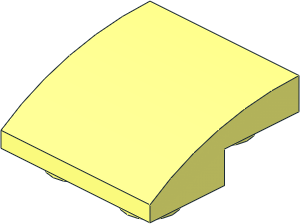 Slope Brick Curved  2 x  2 Inverted
