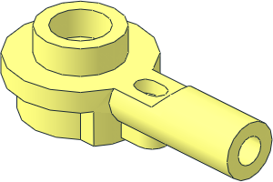 Plate  1 x  1 Round with Bar
