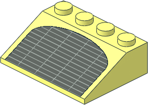 Slope Brick 33  3 x  4 with SW Grille Pattern