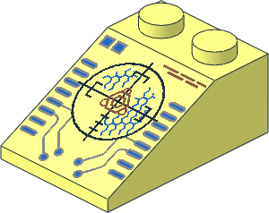 Slope Brick 33  3 x  2 with Insectoid Scope Pattern