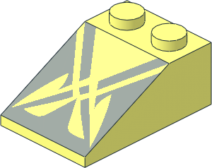 Slope Brick 33  3 x  2 with SW Crisscross Pattern