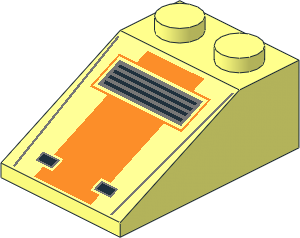 Slope Brick 33  3 x  2 with SW Snowspeeder Front with Vent Pattern