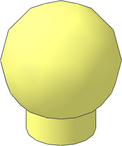 Sphere  1.4 x  1.4 with Stud Attachment