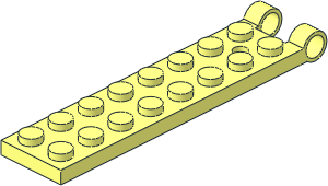 Hinge Plate  2 x  9 Base with Large Hole