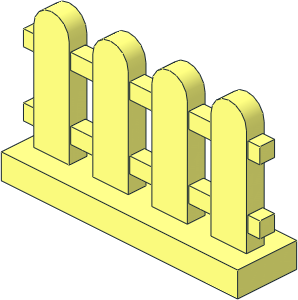 Fence  1 x  4 x  2 Picket