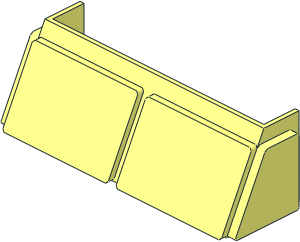 Glass for Windscreen  2 x  6 x  2 Frame
