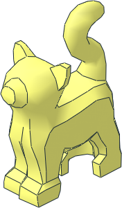 Animal Cat Standing Looking Forward