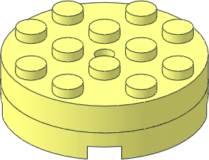 Turntable  4 x  4 Round with Red Inside