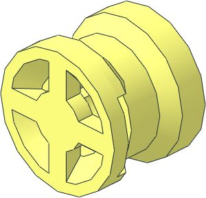 Wheel Rim  6.4 x  8 with Slot