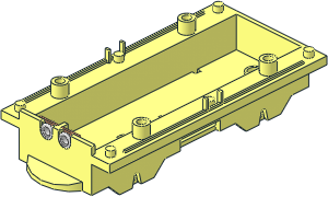 ~Train Base for Train Battery Box Car with Two Contact Holes