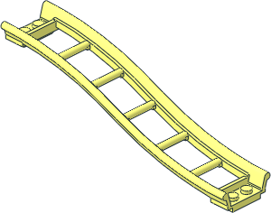 Train Track Roller Coaster Ramp  4 x 16 x  3 S-Shape