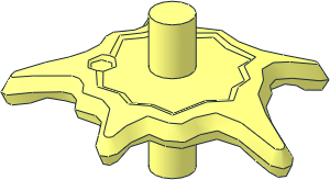 Power Burst Shield  3 x  2.5 with Bar at Both Ends