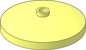 Dish  4 x  4 Inverted with Hollow Stud