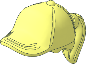 Minifig Hair with Ponytail and Baseball Cap