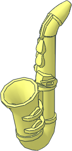 Minifig Saxophone