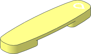 Duplo Train Action Brick with White Drop Pattern