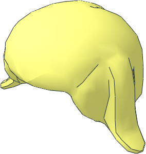 Minifig Hair Female with Pigtails