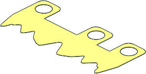 Minifig Skirt  1.5L Fringed