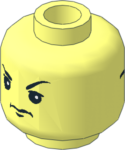 Minifig Head with HP Gregory Goyle/Harry Potter 2-Sided Pattern