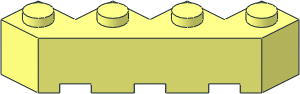 Brick  4 x  4 Facet