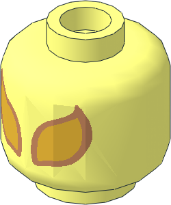 Minifig Head with Iron Spider Pattern