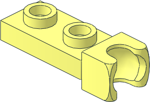 Plate  1 x  2 with Socket Joint-8 with Friction