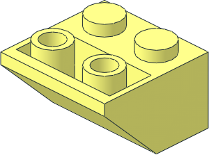 ~Slope Brick 45  2 x  2 Inverted without Inner Stopper Ring (Obsolete)