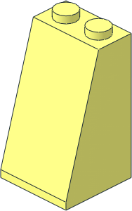 Slope Brick 75  2 x  2 x  3 with Solid Studs