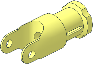 Technic Universal Joint 4L End with Bush End