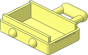 ~Minifig Suitcase with Long Handle - Male Half