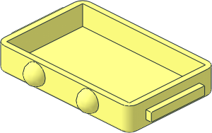 ~Minifig Suitcase with Long Handle - Female Half