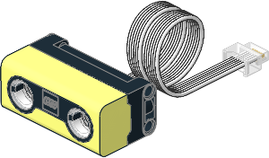 Electric Powered Up Distance Sensor with Coiled Cable