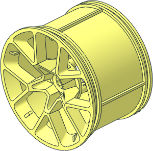 Wheel Rim 42 x 62 with 10 Spokes and  3 Pins