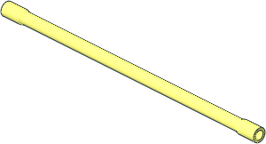 Technic Pneumatic Tube 13L with End Bulges