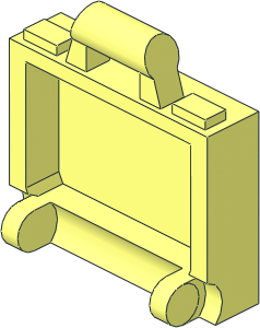 Minifig Suitcase with Hinge